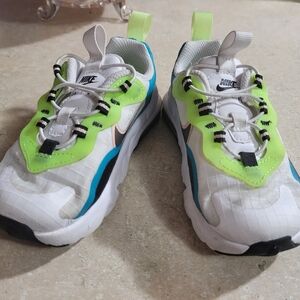 Nike Kids Sneakers - White, Neon Green, Blue